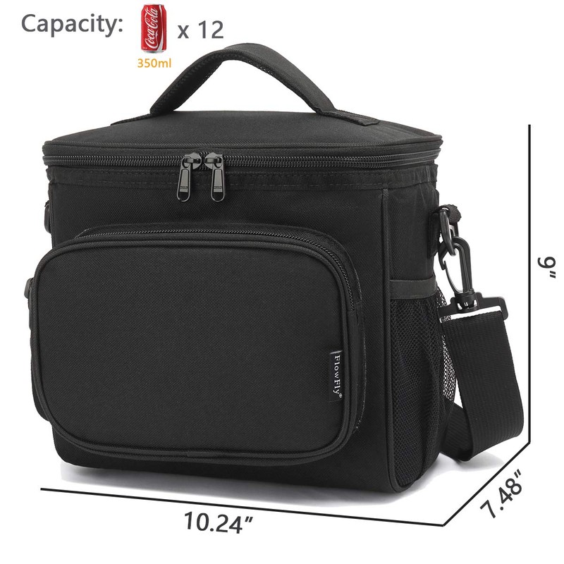 FlowFly Insulated Reusable Lunch Bag Adult Large Lunch Box for