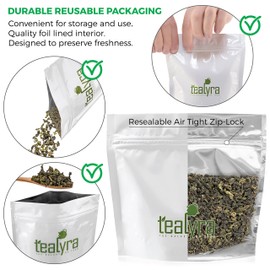 Tealyra - Tie Guan Yin - Oolong Loose Tea - Iron Goddess of Mercy - Organically Grown in China - Healing Properties - Fresh Award Winning - Leaf Tea - Caffeine Medium - 100g