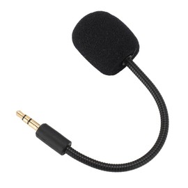 Mic Replacement for Razer Barracuda X, 3.5 mm Removable Microphone Boom with Foam Microphone Cover, Plug and Play, Game Mic Replacement