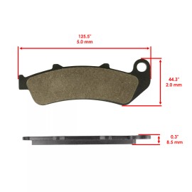 Caltric Brake Pads for Honda CBR1000 CBR1000F 1993 1994 1995 1996 Front Pads