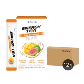 Energy tea 10 sticks x 12 boxes (1 carton), 50g, 12 boxes / 에너지티 10스틱x12박스(1카톤), 50g, 12박스