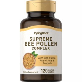 Piping Rock Supreme Bee Pollen Complex, 120 Coated Caplets