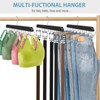 Jean Organizer for Closet, Jeans Hanger, 14 Hooks Wood Hanger