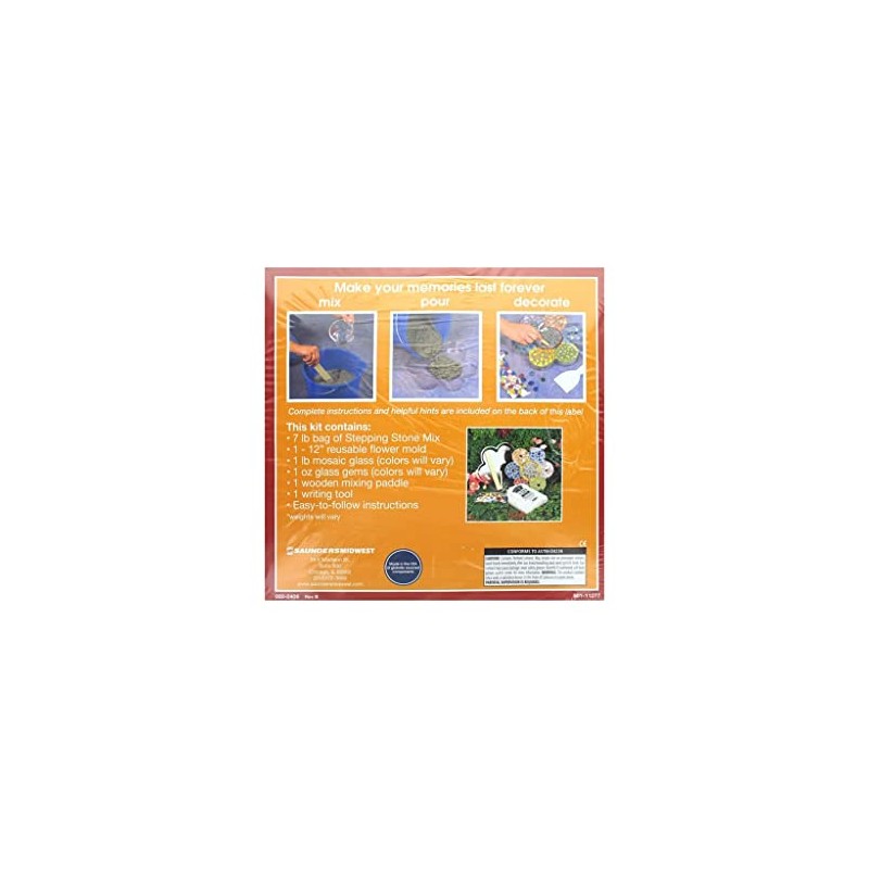 Milestones Mosaic Flower Stepping Stone Kit