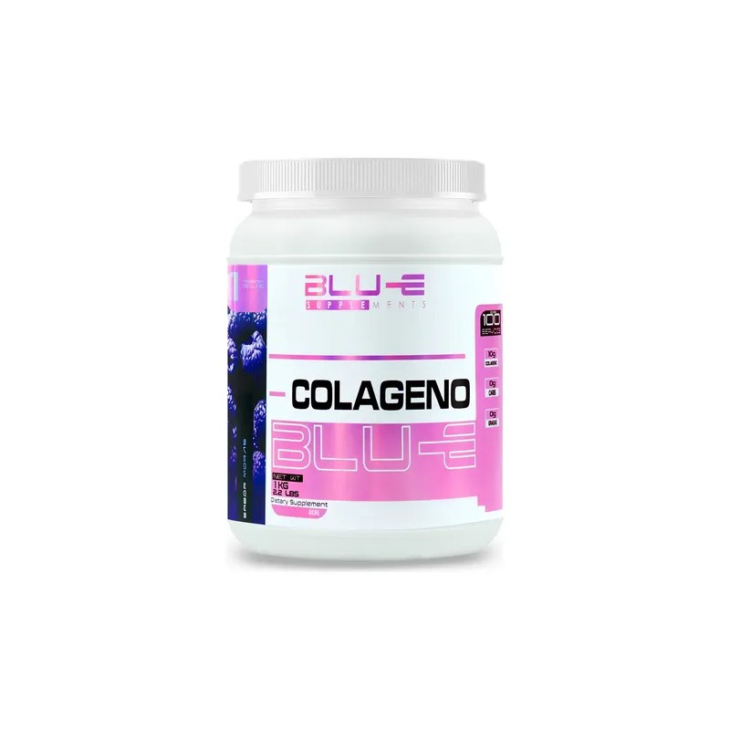 Colageno Hidrolizado Blu-e 1kg 100servicios Suplemento Polvo