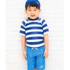 Sandia Boys' Two-Tone Rash Guard Set, navy