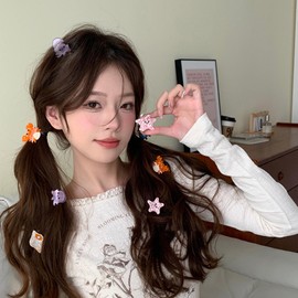 4 PCS Summer Hair Clips Cute Marine Life Hair Claw Clips Whale Seahorse Conch Octopus Small Acrylic Ocean Theme Hair Grip Non-slip Beach Hair Accessories for Women Girls Hair Hairstyle