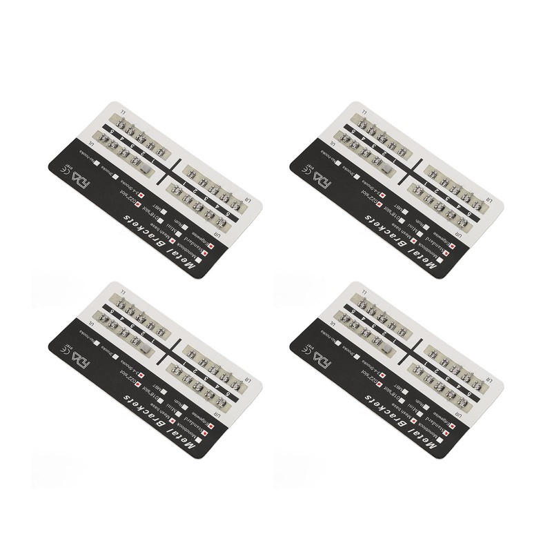 200pcs Dental Brackets Brace Highly Polished Metal Teeth Bracket Brace