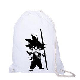 GIOVANI & RICCHI Gym Bag Vegeta Son Goku Gym Bag Fitness Bag, White, Rucksack