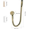 Curtain Tie Backs Hooks, 2 Pcs Metal Curtain Holdbacks, Retro