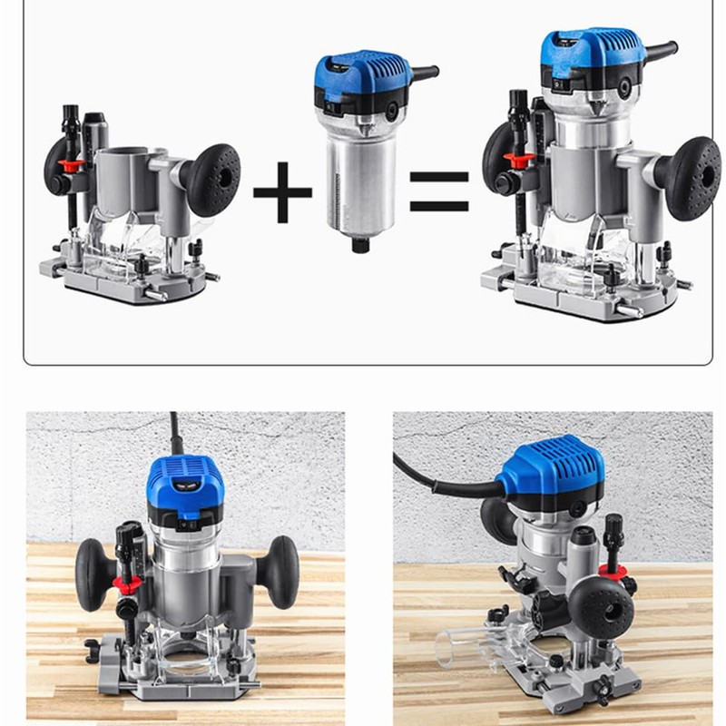 196094-2 Plunge Router Base Replace for Makita XTR01Z RT0700C DRT50