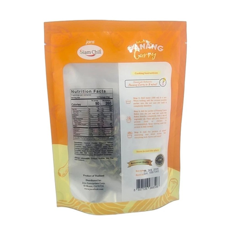 Siam Chili Thai Panang Curry All-in-One Meal Kit Set 2.29