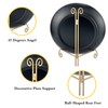 UoYeet Plate Stand 10 Inch Gold Display Plate Holder, Collapsible