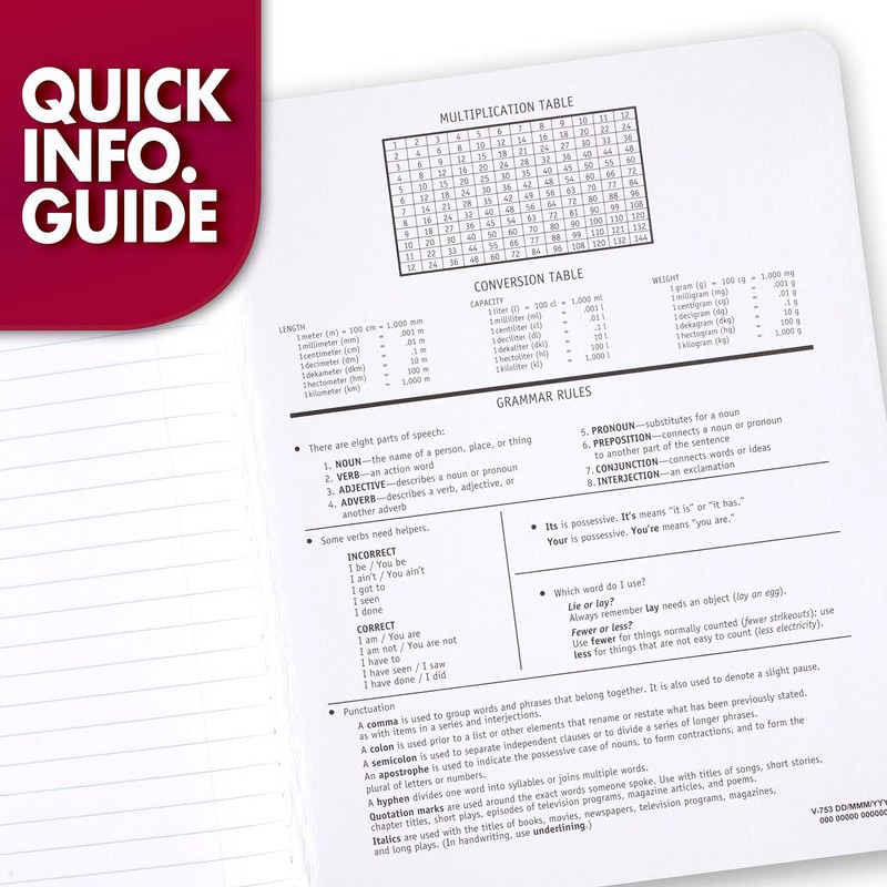 Mead Composition Notebook, Wide Ruled Paper, 7-1/2" x 9-3/4", 100