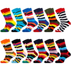 Belloxis Men’s Colourful Socks with Motif, Cuddly, Cotton Calf Socks, Gifts for Men, 43–46