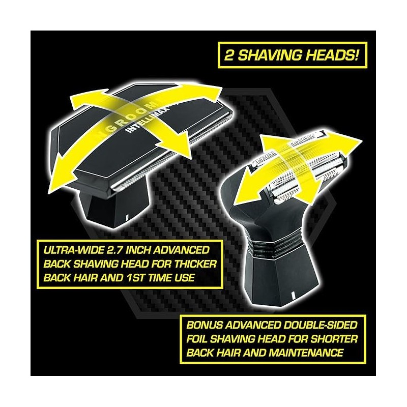 MANGROOMER - INTELLIMAX PRO – Back Hair Shaver Complete "FOIL"