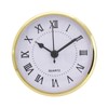 Baoblaze 90mm/3.54inch Quartz Clock/Insert with Roman Numeral, Quartz Movement Gold