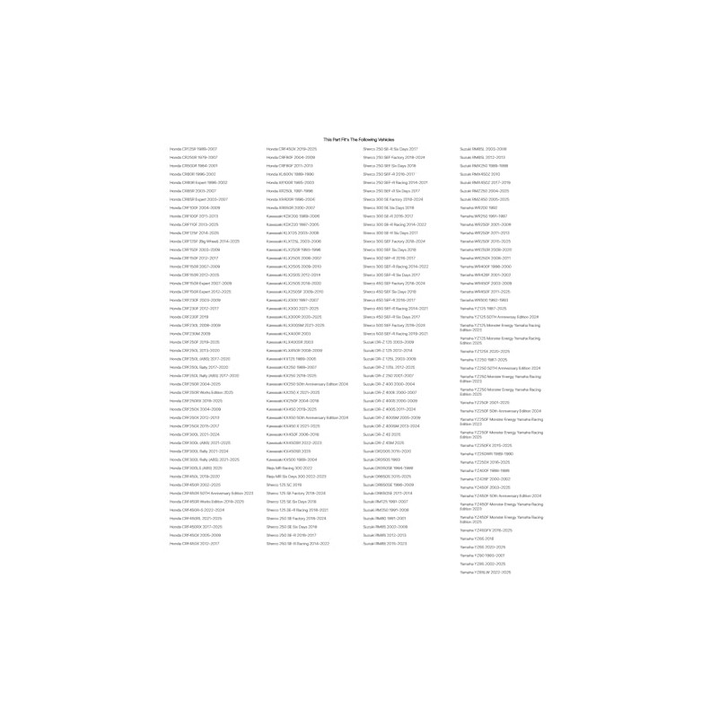 Primary Drive Sprocket Bolt and Nut Kit for Honda CRF450R