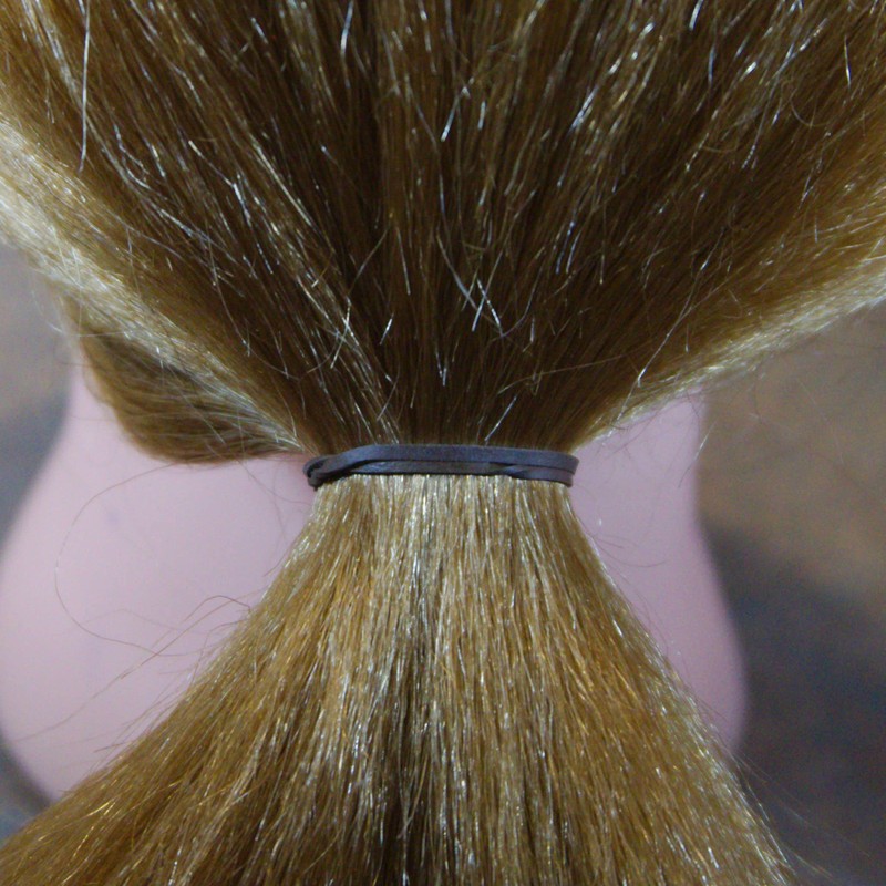 200, Jumbo Size, Black Color, US Made Rubber Hair Bands