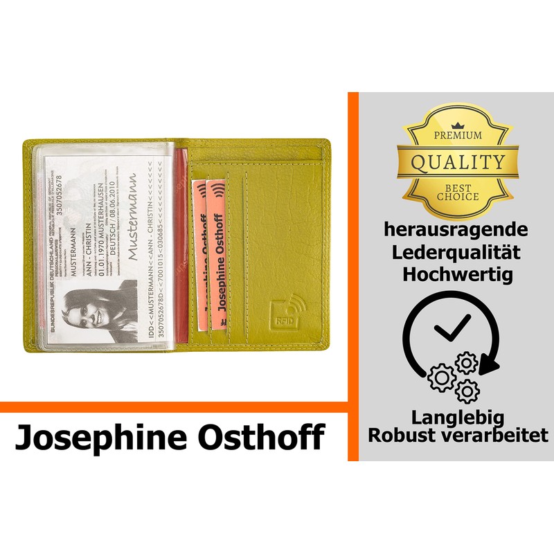 Josephine Osthoff Handtaschen-Manufaktur Men's Ec et Étui Pour Carte D'identité