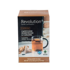 Revolution Tea CHERISCH Capetown Honeybush & Caramel Rooibos Tea - 20 Count, Sweet Rooibos Indulgence