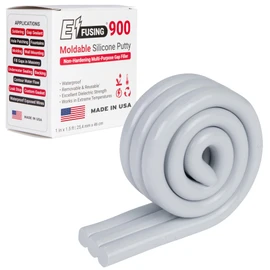 900 Moldable Silicone Putty - Gray Circular Shape