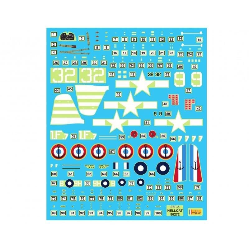Heller 80272 - Modellbausatz Grumman F6F Hellcat