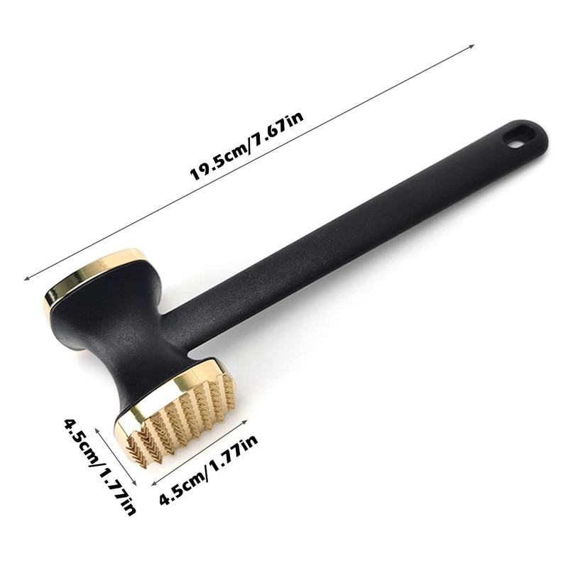 Meat Tenderizer Hammer, Double-Sided Zinc Alloy Meat Tenderizer Food-Grade Meat