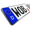 Z Plates Compatible with VW Wolfsburg Front German Novelty License