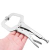 NUZAMAS (Set of 2) 9" Locking C-Clamp with Swivel Pads