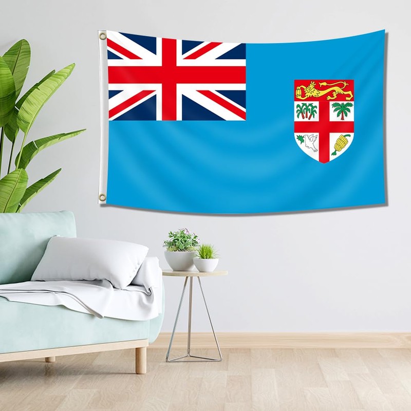 Fly Breeze 3x5 Feet Fiji Flag - Vivid Color and