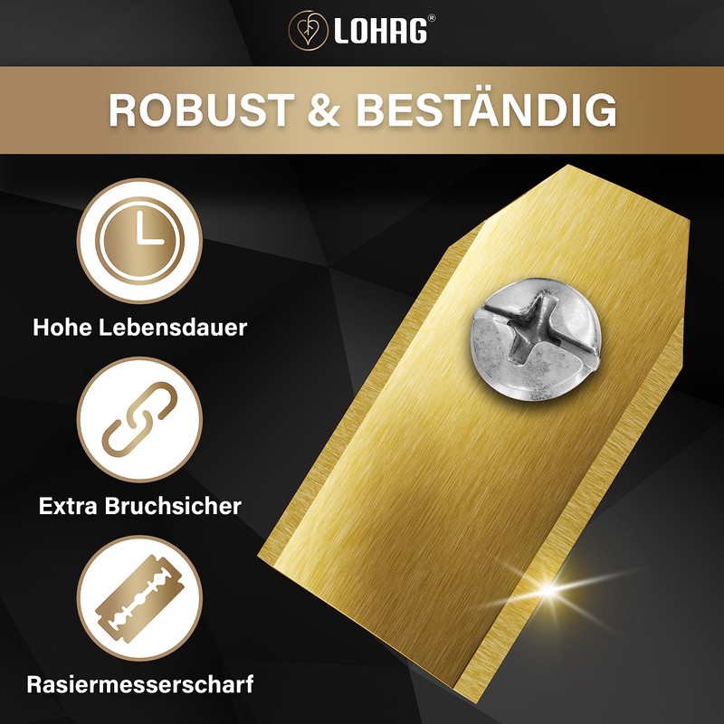 LoHaG – Robot Lawnmower Replacement Blades + Screws for Husqvarna
