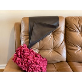 Headrest Cover 17x27 for Furniture slipcovers Furniture Protectors Sofas loveseats Theater Chairs Office Chairs recliners RV's (DARKCHOCOLATE)