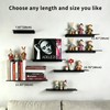 LANC 8" Small Floating Shelf for Wall Storage, Stainless Steel