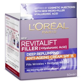 L'Oreal Paris Revitalift Filler Hyaluronic Acid Anti-Ageing Day Cream SPF 15 50ml