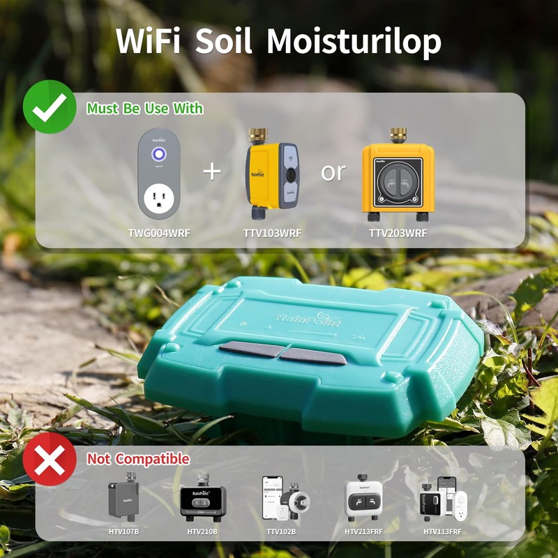 RAINPOINT WiFi Soil Moisture Sensor - Wireless Soil Moisture Sensor