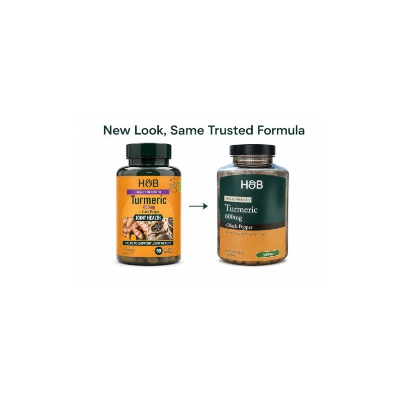 Holland & Barrett High Strength Turmeric 600mg with Black Pepper