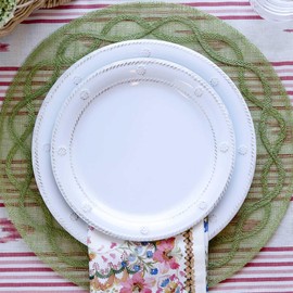 Juliska Berry & Thread Melamine Dinner Plate - Whitewash