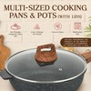 Bakken-Swiss 14-Piece Kitchen Cookware Set – Granite Non-Stick – Eco-Friendly