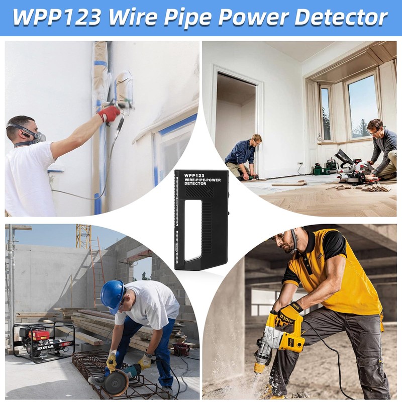 Wpp123 Wire Pipe Power Detector, 3 in 1 Wall Scanner