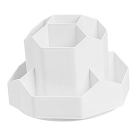 jojofuny Rotatable Desk Pen Organizer with Multi Compartment Design for Pens and Makeup Brushes Large Capacity Stationery Holder for Office and Student Use Smooth Surface Pencil Storage