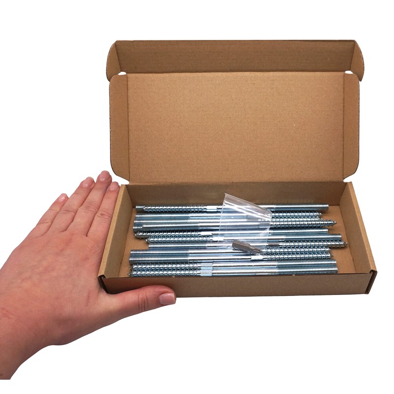 SKIR'CO Pack of 15 Hanger Bolts M8 x 180 mm