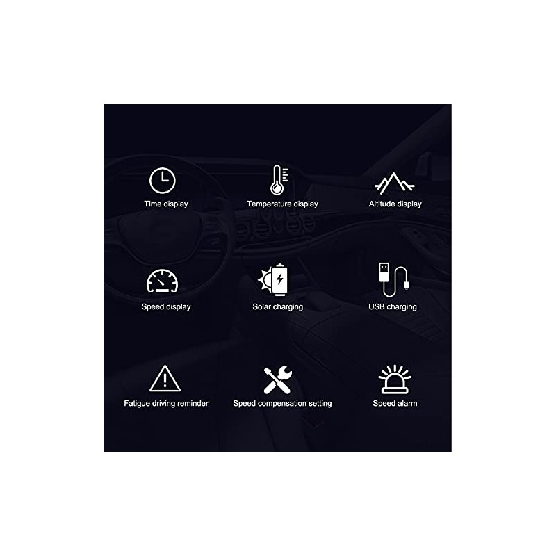 1 x Host, Universal Car HUD Head-Up Display, Multifunction Projector,