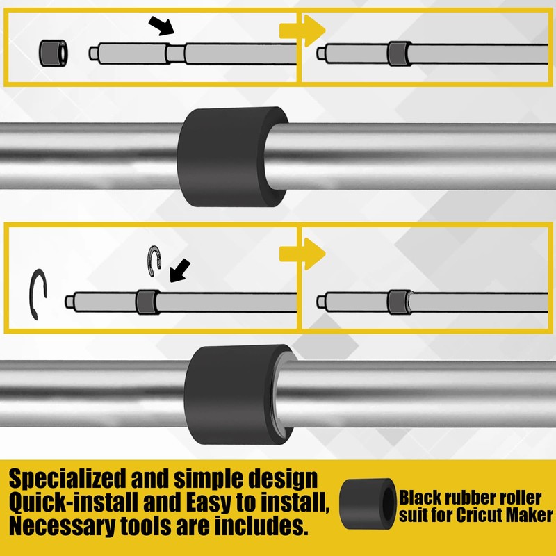 26 Packs Rubber Roller Replacement Set for Cricut Maker 3