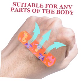 TOVINANNA 150pcs Boys and Girls Care Stickers Cartoon Plasters Breathable Non-irritating Waterproof Comprehensive Protection