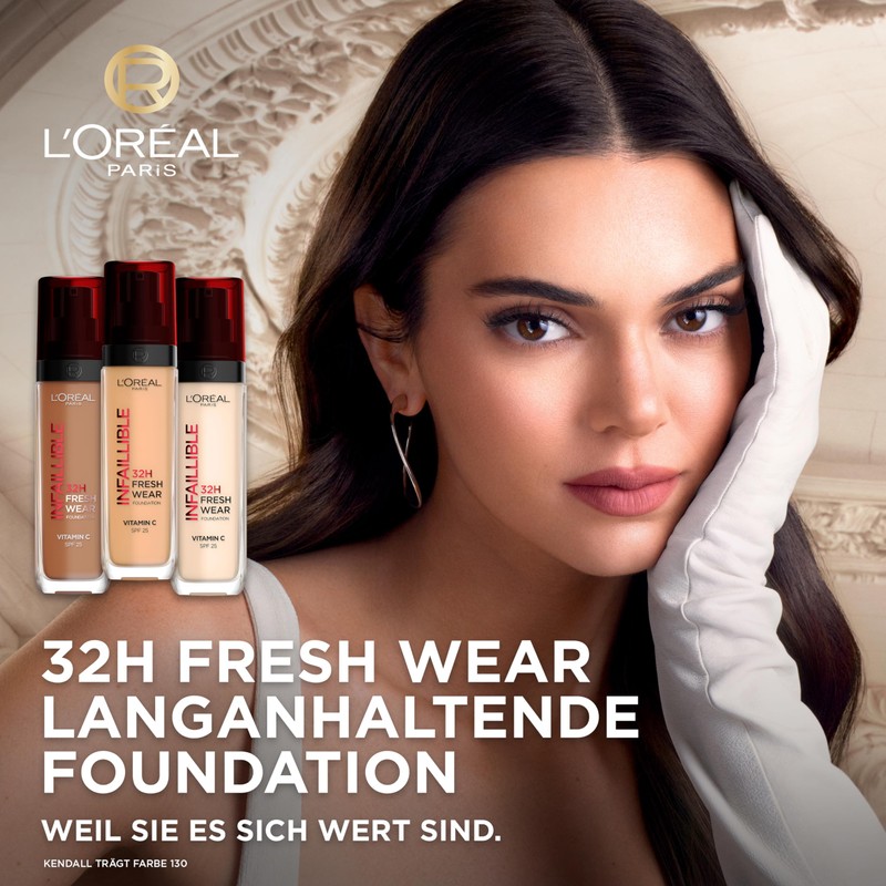 L'Oréal Paris makeup, waterproof and long-lasting liquid foundation with SPF