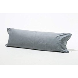 Large Size BOLSTER PILLOW CASES Only For Multiple Uses - 4 Sizes & 20 Colors Choice - Pregnancy Pillow case/Nursing Pillow/Maternity Pillow (Grey - KING 5 Feet 60")