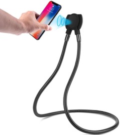 Lazy Bracket,Cell Phone Neck Holder Handfree for Sleeping, Magnetic Lazy Neck Phone Mount for Bedroom Reading Watching Movie