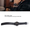 Waterproof Quartz Watch with Rubber Strap Adjustable 3 Hands Easy