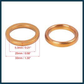 TUCKBOLD 10pcs 25mm ID Exhaust Muffler Pipe Gasket for J-iangling Automotive Parts